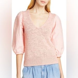Rebecca Taylor Pink Lightweight Sweater